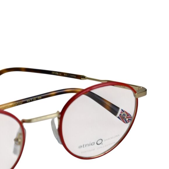 Etnia Barcelona Vintage RDGD Round Eyeglasses | Red Gold | 48-20-145 | Women’s - Picture 5 of 11